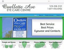 Tablet Screenshot of ouelletteeyecare.com